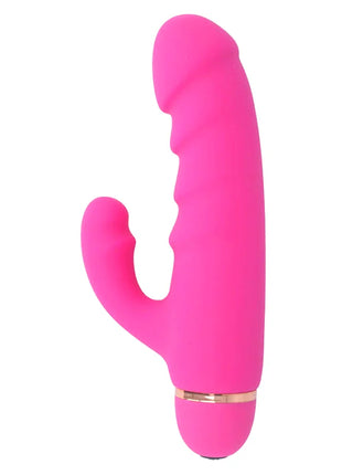 Intense krases 20 geschwindigkeiten silikon vibrator in hellrosa mit hasenform und goldfarbenem metallband