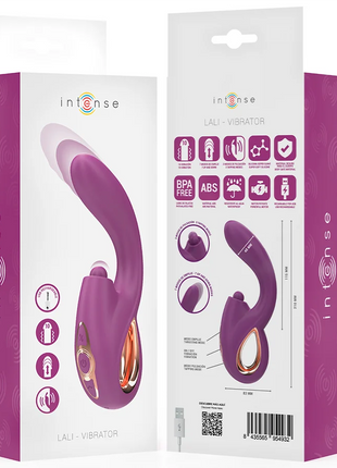 INTENSE - LALI MULTIFUNKTIONS-G-PUNKT-VIBRATOR TAPPING & STOSS & VIBRATION LILA