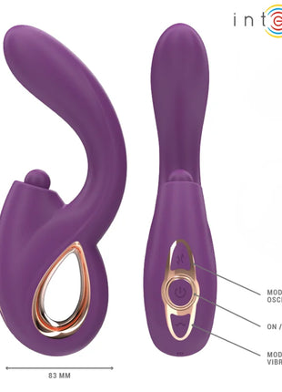 INTENSE - LALI MULTIFUNKTIONS-G-PUNKT-VIBRATOR TAPPING & STOSS & VIBRATION LILA
