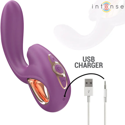 INTENSE - LALI MULTIFUNKTIONS-G-PUNKT-VIBRATOR TAPPING & STOSS & VIBRATION LILA