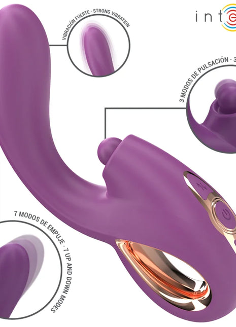 INTENSE - LALI MULTIFUNKTIONS-G-PUNKT-VIBRATOR TAPPING & STOSS & VIBRATION LILA
