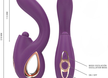 INTENSE - LALI MULTIFUNKTIONS-G-PUNKT-VIBRATOR TAPPING & STOSS & VIBRATION LILA