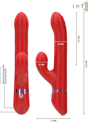 INTENSE - LELE MULTIFUNKTIONSVIBRATOR ROTIEREND & OSZILLATION & STIMULATION ROT