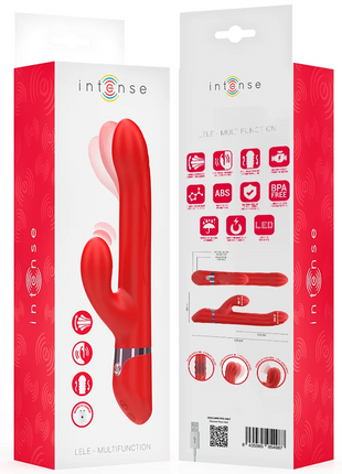 INTENSE - LELE MULTIFUNKTIONSVIBRATOR ROTIEREND & OSZILLATION & STIMULATION ROT