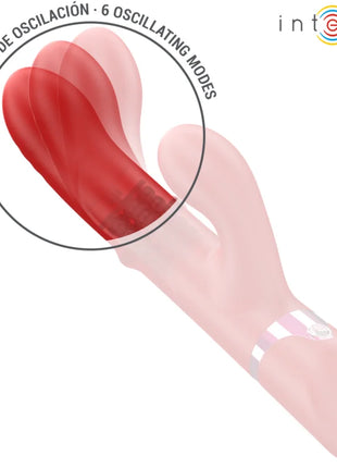 INTENSE - LELE MULTIFUNKTIONSVIBRATOR ROTIEREND & OSZILLATION & STIMULATION ROT