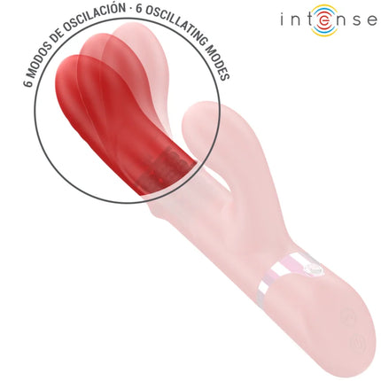 INTENSE - LELE MULTIFUNKTIONSVIBRATOR ROTIEREND & OSZILLATION & STIMULATION ROT