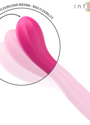 Intense lisette vibrator 19 cm flexibel rosa mit glattem silikonkörper und 10 vibrationsmodi