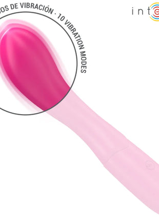 Rosa silikon vibrator intense lisette 19 cm mit flexibler spitze und 10 vibrationsstufen ergonomisch gestaltet