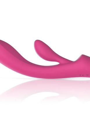 Intense luigi rabbit vibrator rosa flüssiges silikon mit glattem, gebogenem design und abgerundeten ohren aus silikon