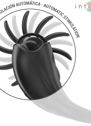 INTENSE - MABEL VIBRATIONSRING 10 VIBRATIONEN MIT KLITORISSTIMULATOR SCHWARZ - Penisring mit Vibration