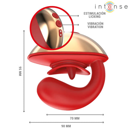 INTENSE - MARIAH U-VIBRATOR - 10 MODI - ROT - Paar-Vibrator