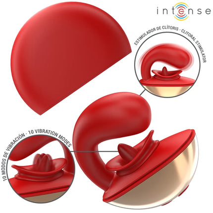 INTENSE - MARIAH U-VIBRATOR - 10 MODI - ROT - Paar-Vibrator