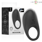 Negro anillo vibrador para el pene merlotte con diseño ergonómico y estimulación de clítoris en silicona