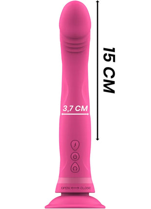 INTENSE - MICHELANGELO ROSA SILIKON-VIBRATOR-DILDO - Vibratoren mit Saufnapf