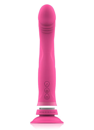 INTENSE - MICHELANGELO ROSA SILIKON-VIBRATOR-DILDO - Vibratoren mit Saufnapf