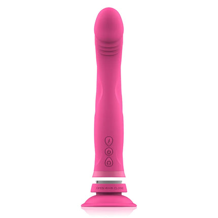INTENSE - MICHELANGELO ROSA SILIKON-VIBRATOR-DILDO - Vibratoren mit Saufnapf