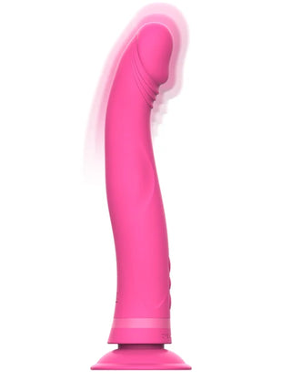 INTENSE - MICHELANGELO ROSA SILIKON-VIBRATOR-DILDO - Vibratoren mit Saufnapf