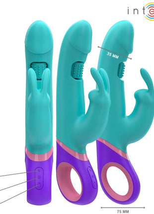 INTENSE - MONICA RABBIT VIBRATOR MIT ROTIERENDEM G-SPOT-STIMULATOR BLAU