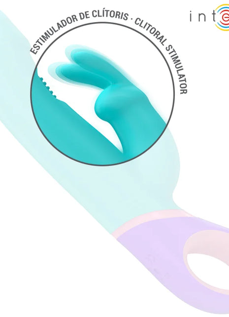INTENSE - MONICA RABBIT VIBRATOR MIT ROTIERENDEM G-SPOT-STIMULATOR BLAU