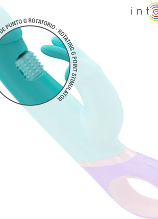 INTENSE - MONICA RABBIT VIBRATOR MIT ROTIERENDEM G-SPOT-STIMULATOR BLAU
