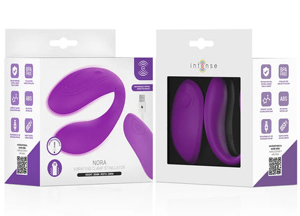 Intense nora vibrationsklemmstimulator in lila im original verpackten zustand mit intensiver vibrationstechnologie