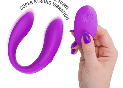Lila intense nora vibrationsklemmstimulator mit passender fernbedienung für intensive stimulation