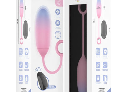 Intense pamela gradient g-punkt vibrator silikon vibrierendes eiförmiges spielzeug in rosa-lila verlauf
