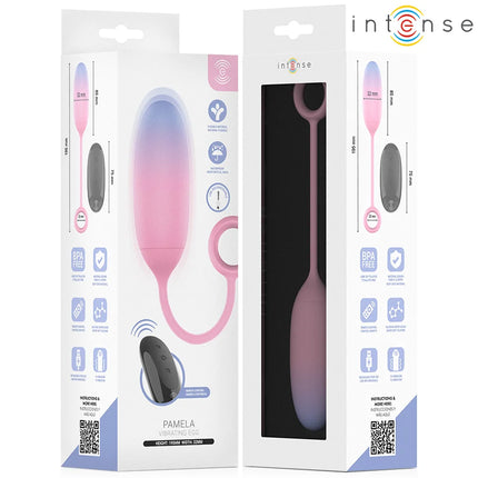 Intense pamela gradient g-punkt vibrator silikon vibrierendes eiförmiges spielzeug in rosa-lila verlauf