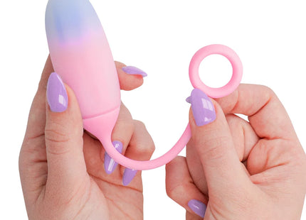 Pink silikon intens vibratory toy intense pamela gradient g-punkt vibrator mit blau-pink verlauf und pinkem ring