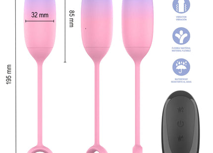 Intense pamela gradient g-punkt vibrator in pink gradient silikon mit eiförmigem design und fernbedienung