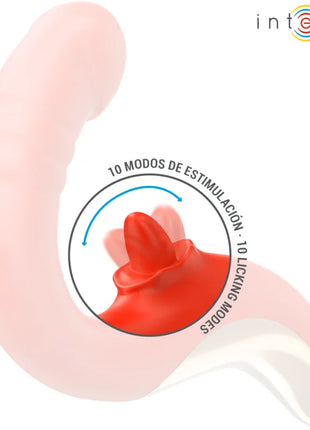 INTENSE - PAULINA VIBRATOR UND STIMULATOR IN U-FORM ROT - Zungen Vibratoren