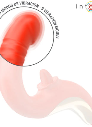 INTENSE - PAULINA VIBRATOR UND STIMULATOR IN U-FORM ROT