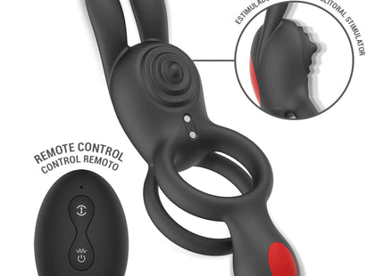 INTENSE - QUINN DOPPELVIBRATIONSRING MIT FERNBEDIENUNG