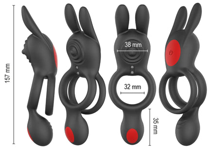 INTENSE - QUINN DOPPELVIBRATIONSRING MIT FERNBEDIENUNG