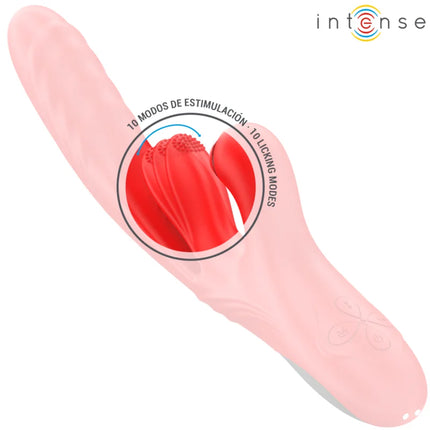 INTENSE - ROSALIA MULTIFUNKTIONSVIBRATOR 3 IN 1 ROT - HI-TECH Vibrator