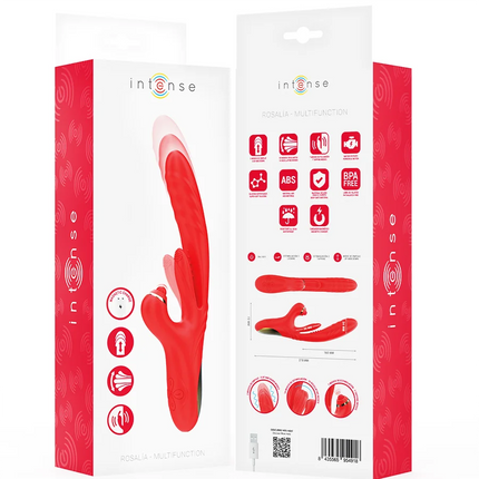 INTENSE - ROSALIA MULTIFUNKTIONSVIBRATOR 3 IN 1 ROT - HI-TECH Vibrator