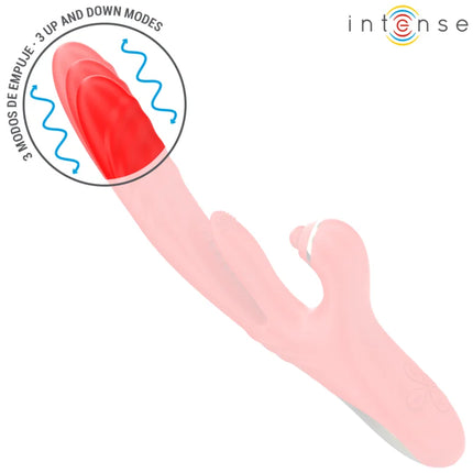 INTENSE - ROSALIA MULTIFUNKTIONSVIBRATOR 3 IN 1 ROT - HI-TECH Vibrator