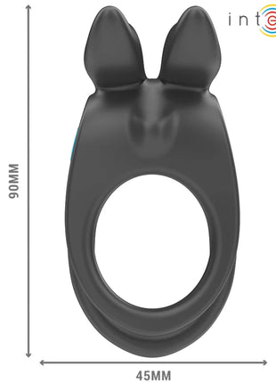 INTENSE - SAM VIBRATOR DOPPEL-PENISRING 10 VIBRATIONEN SCHWARZ - Penisring mit Vibration
