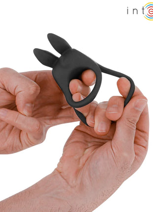 INTENSE - SAM VIBRATOR DOPPEL-PENISRING 10 VIBRATIONEN SCHWARZ - Penisring mit Vibration