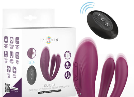 INTENSE - SANDRA KLAPPE- UND VIBRATIONSKLEMMSTIMULATOR MIT FERNBEDIENUNG
