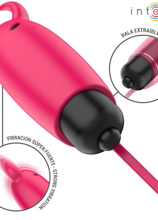 Pink silikon pig-förmiger vibrator mit schwarzer abnehmbarer kugelspitze und pfeilförmigem aufsatz in red demon design
