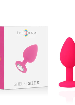 Intense shelki s plug anal fuchsia ist ein leuchtend pinker silikonanalplug mit glattem, birnenförmigem kopf und rundem fuß