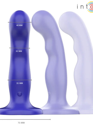 INTENSE - SHORTY VIBRATOR MIT SAUGNÄPFEN BLAU FERNBEDIENUNG