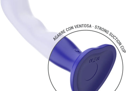 INTENSE - SHORTY VIBRATOR MIT SAUGNÄPFEN BLAU FERNBEDIENUNG