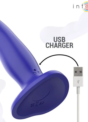 INTENSE - SHORTY VIBRATOR MIT SAUGNÄPFEN BLAU FERNBEDIENUNG