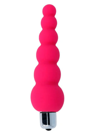 Vibrant pink silikonspielzeug mit segmentiertem perldesign und metallbasis intensiv snoopy 7 geschwindigkeiten