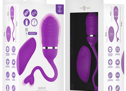 Lila intensives sookie vibrationssei mit ergonomischem design und passender fernbedienung aus hochwertigem material