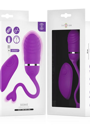 Lila intensives sookie vibrationssei mit ergonomischem design und passender fernbedienung aus hochwertigem material