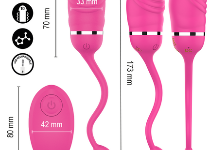 Rosafarbenes silikon-vibrationssei intense sookie mit gebogenem körper und herzförmiger basis