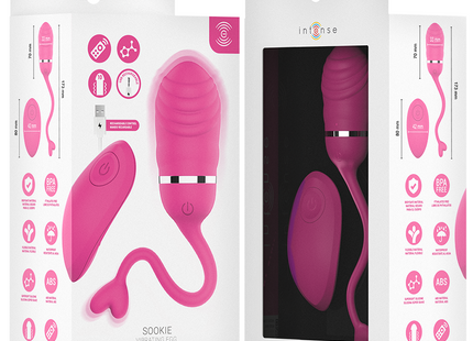 Rosa intensives sookie vibrationssei mit ergonomischem design und passender fernbedienung aus hochwertigem material